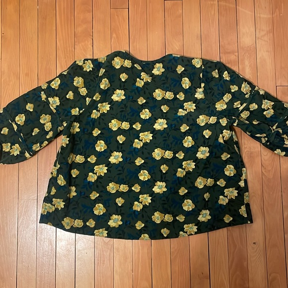 Corduroy peplum top - Picture 2 of 4